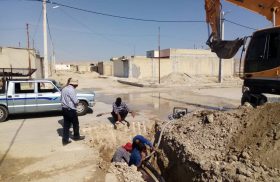 اصلاح و بازسازی شبکه توزیع آب در سه نقطه شهر لار