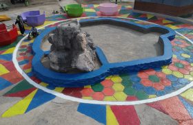 احداث مسیری شاد و جذاب در پارک حاشیه شهر لار