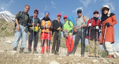  صعود گروه کوهنوردی محمد اوراز به بام ایران قله دماوند 